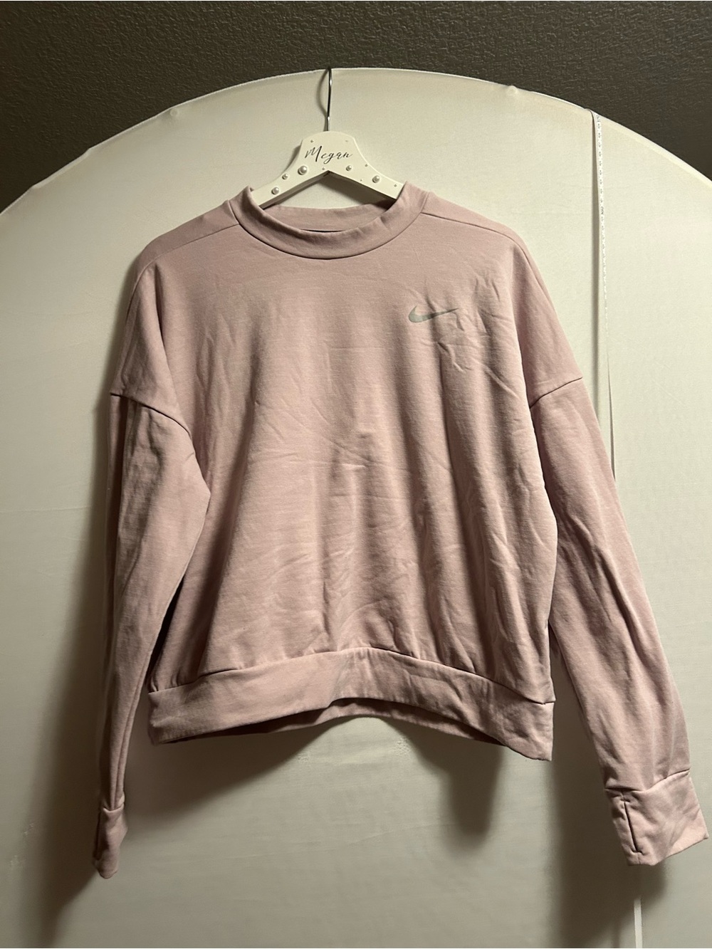 Nike Women's Pale Pink Crewneck longsleeve running shirt